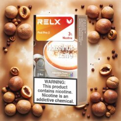 RELX Pod Pro 2 Haselnøtt Latte – 3% nikotin, 600 puff