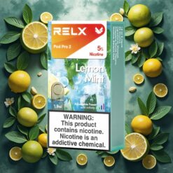 RELX Pod Pro 2 Sitronmynte – 5% nikotin, 600 puff