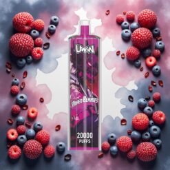 Uwin Shisha Hookah Crystal 20000 Puffs Blandede Bær 22ml 5%