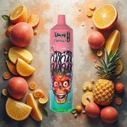 Uwin Tornado 35K Music Engangs vape Bløt mango ananas 35 000 puff 600mAh
