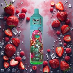 Uwin Tornado 35K Music Engangs vape Jordbær Bringebær Kirsebær Is 35.000 puff 600mAh