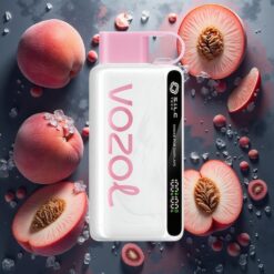VOZOL STAR 9000/12000 Engangsvaper Fersken Is med 650mAh batteri og 30% raskere lading