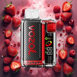 VOZOL Vista 20000 Puffs Gjenoppladbar med 2% Nikotin og Jordbær Bringebær Kirsebær